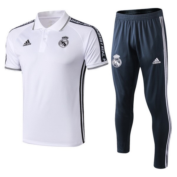 Polo Komplett Set Real Madrid 2019-20 Weiß